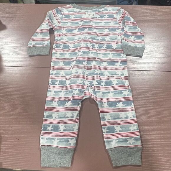 Burt’s Bees Patriot Stars and Stripes Sleeper - Picture 3 of 4